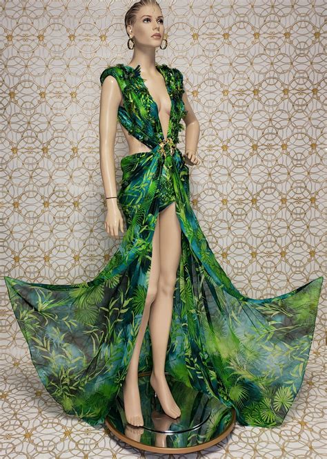 giungle dress versace|versace jungle dresses.